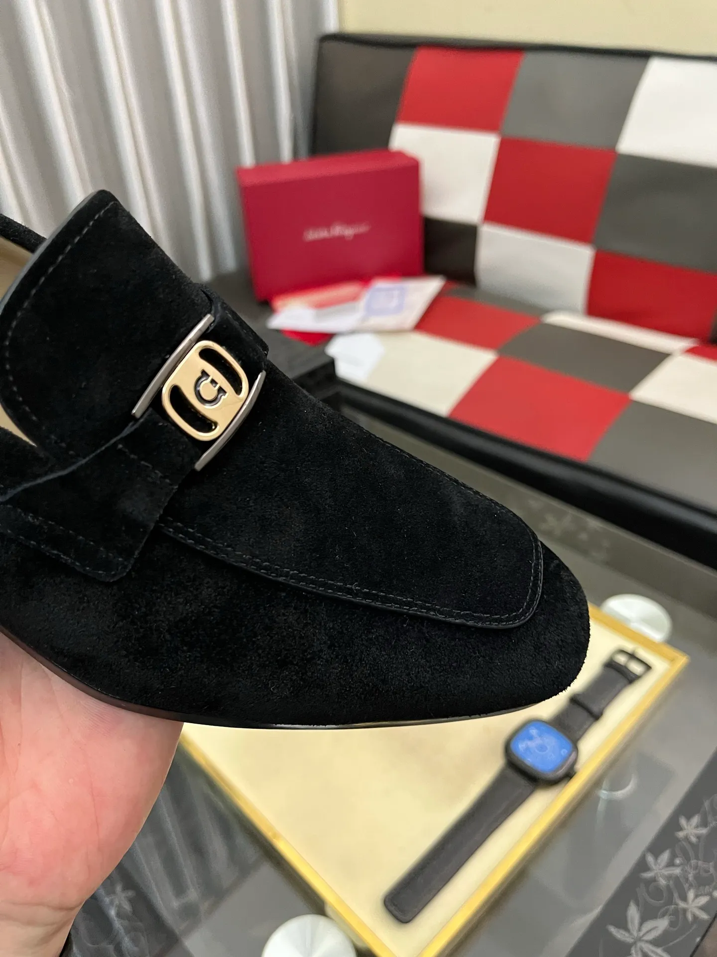 Men's shoes 💰: 600⌚️⌚️【Salvatore Ferragamo】Ferragamo business leather shoes, 1:1 top purchasing quality, imported selected original calfskin for the uppers, imported original water-dyed cowhide for the inner feet, imported original 1:1 customized Italian handmade lightweight foam outsole, code number: 38-44 (45 custom-made)